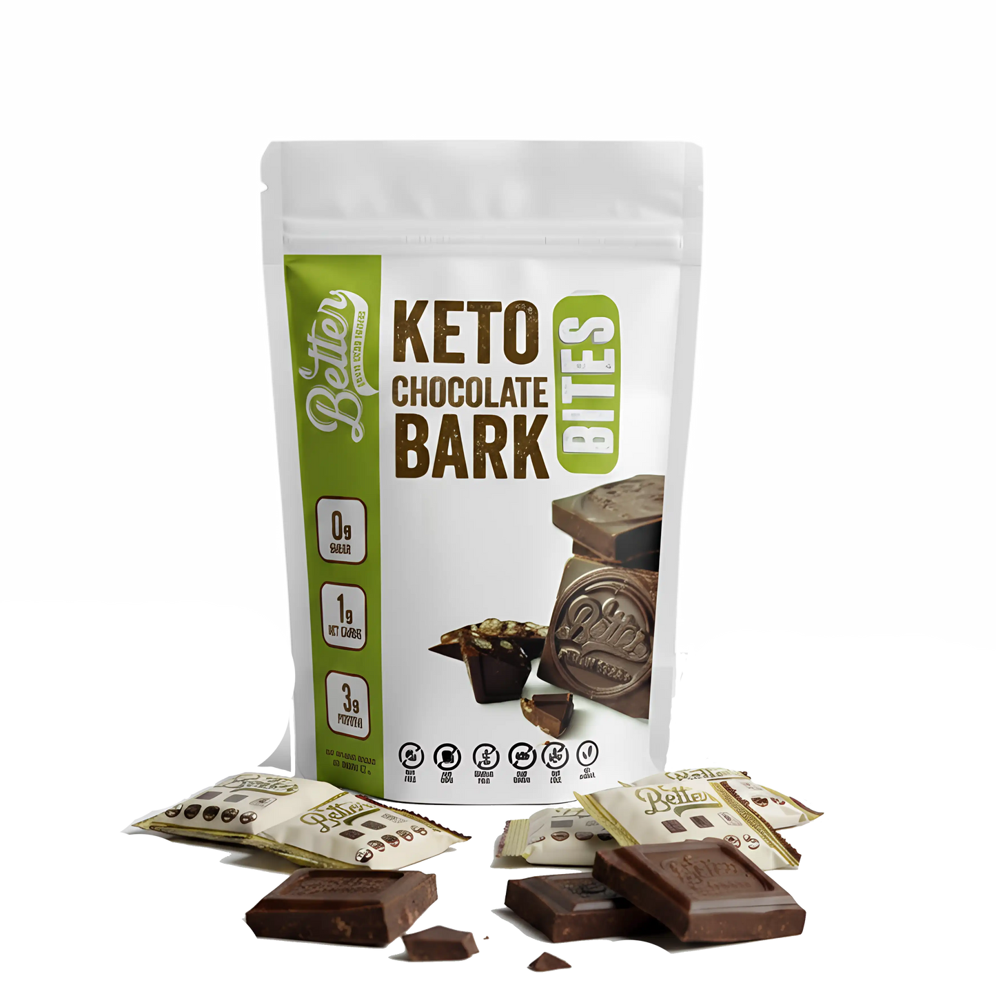 Keto Chocolate Bark Bites 3oz (2pk)