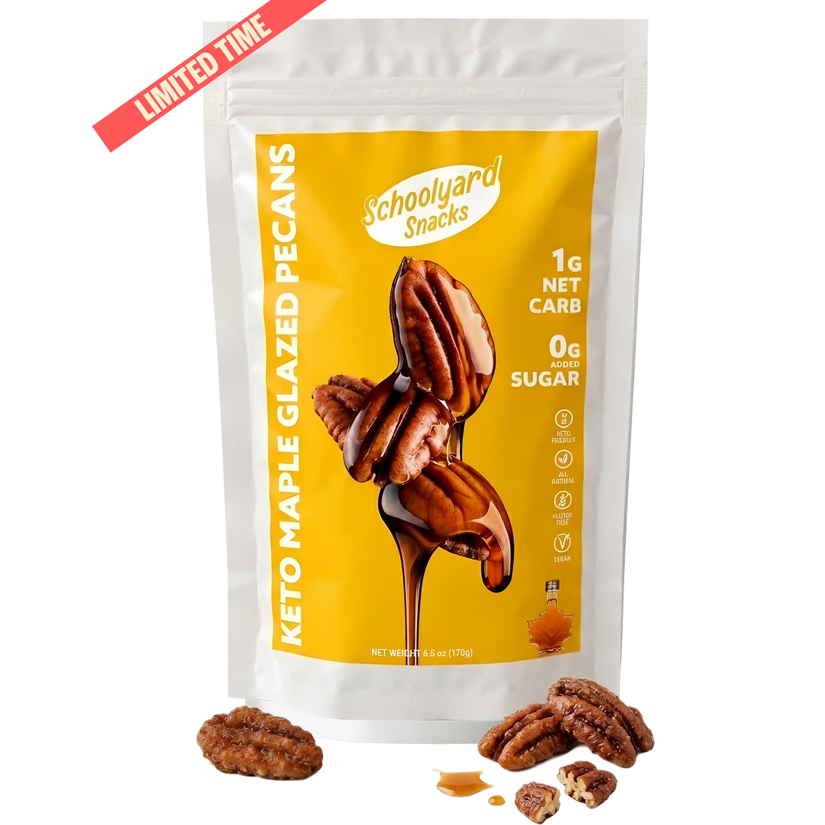 Keto Maple Pecans 6oz (2pk)