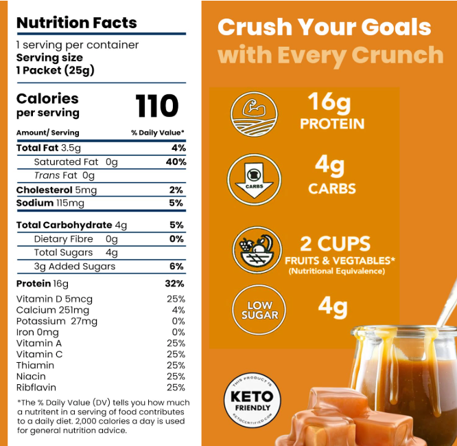 Salted Caramel Protein Crisps (12 Bags)