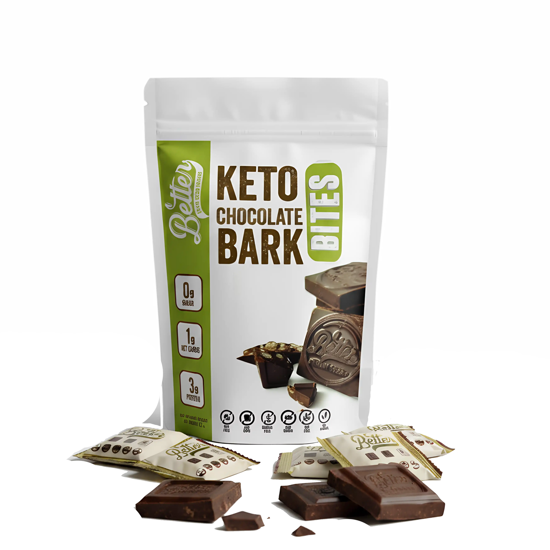 Keto Chocolate Bark Bites 3oz (2pk) – Schoolyard Snacks