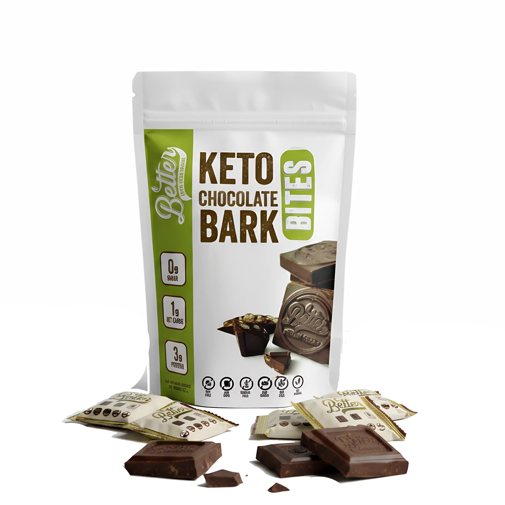Keto Chocolate Bark Bites 3oz  (2pk)