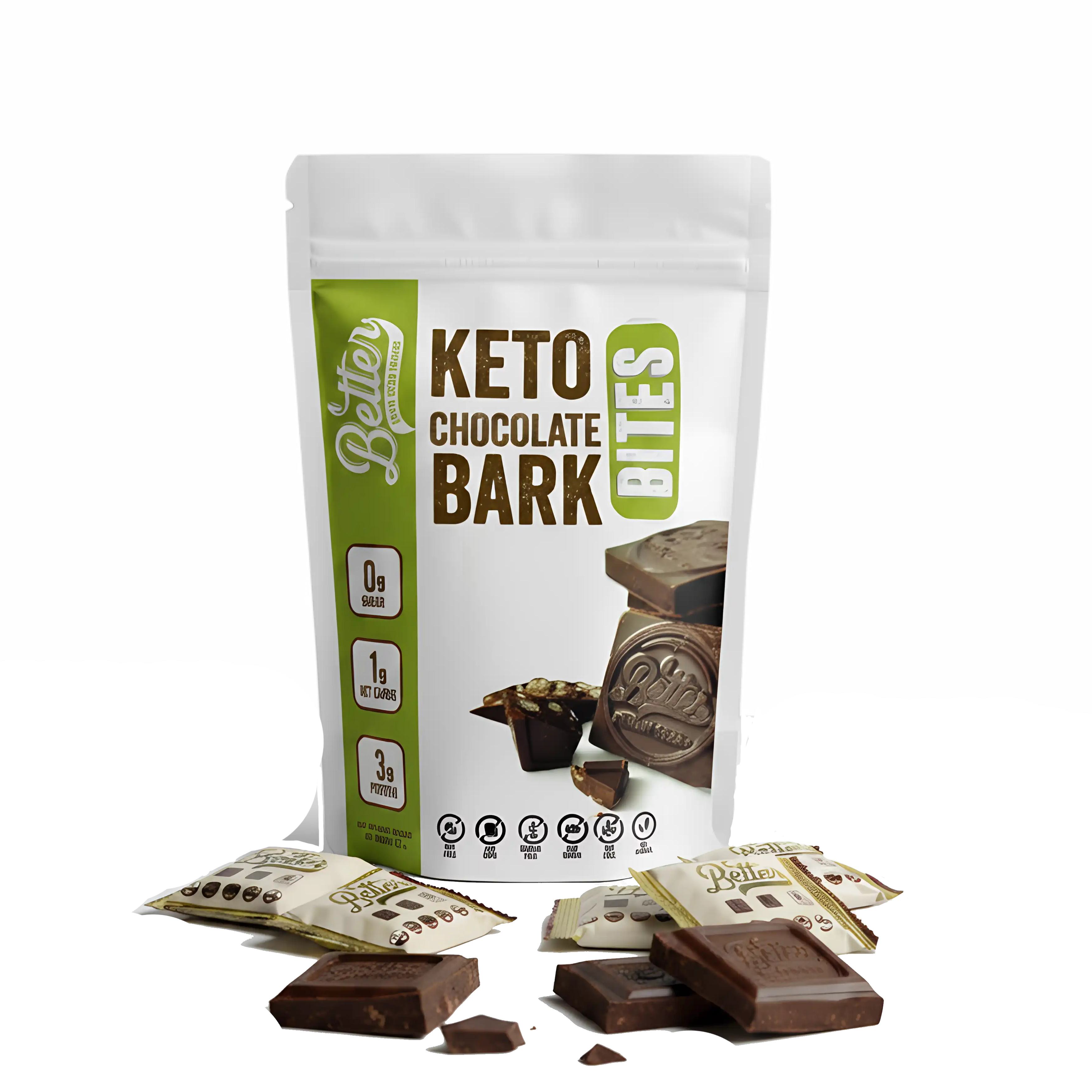 Keto Chocolate Bark Bites 3oz  (2pk)