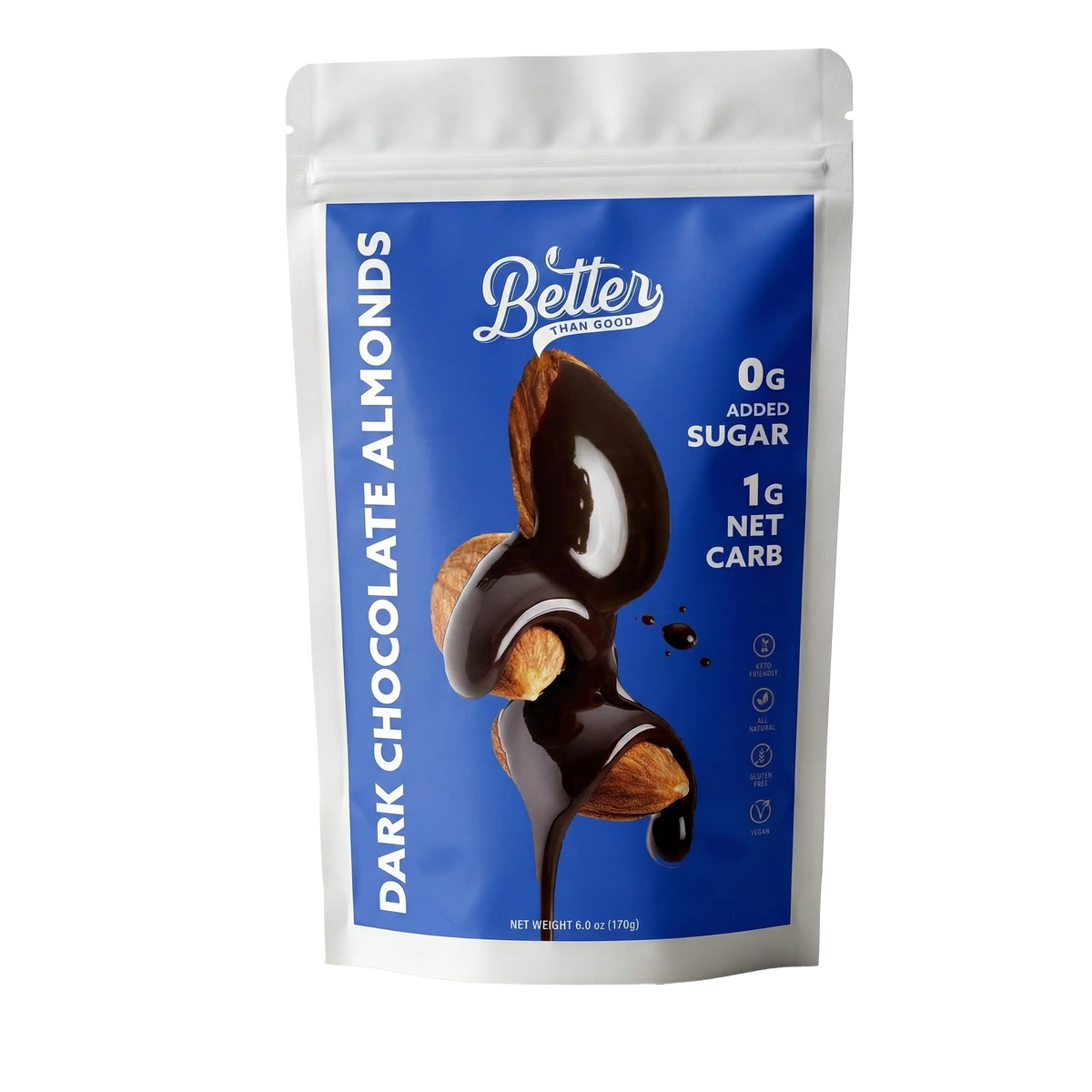 Keto Dark Chocolate Almonds 6oz (2pk)