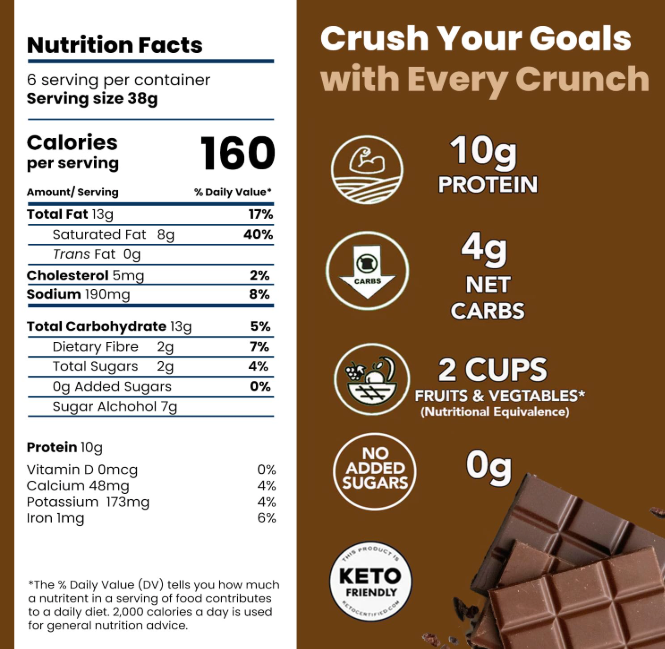 Protein Chocolate Coated Crisps (12 Bags)