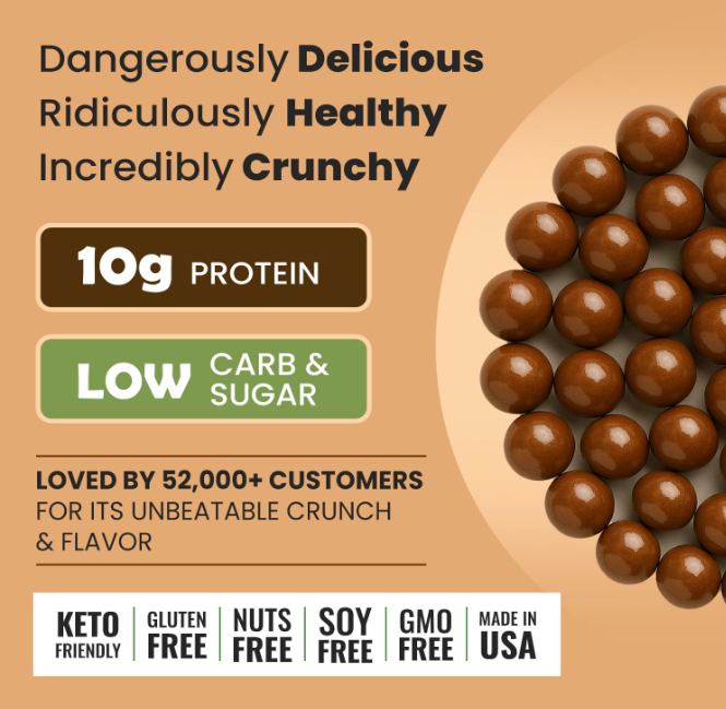 Protein Chocolate Coated Crisps (12 Bags)