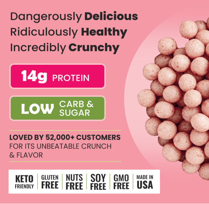 Strawberries & Cream Protein Crisps (12 Bags)