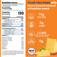 Baked Cheddar Protein Crisps (12 Bags)