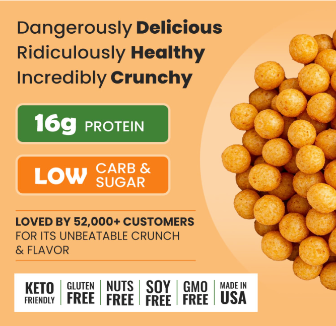 Jalapeno Cheddar Protein Crisps (12 Bags)