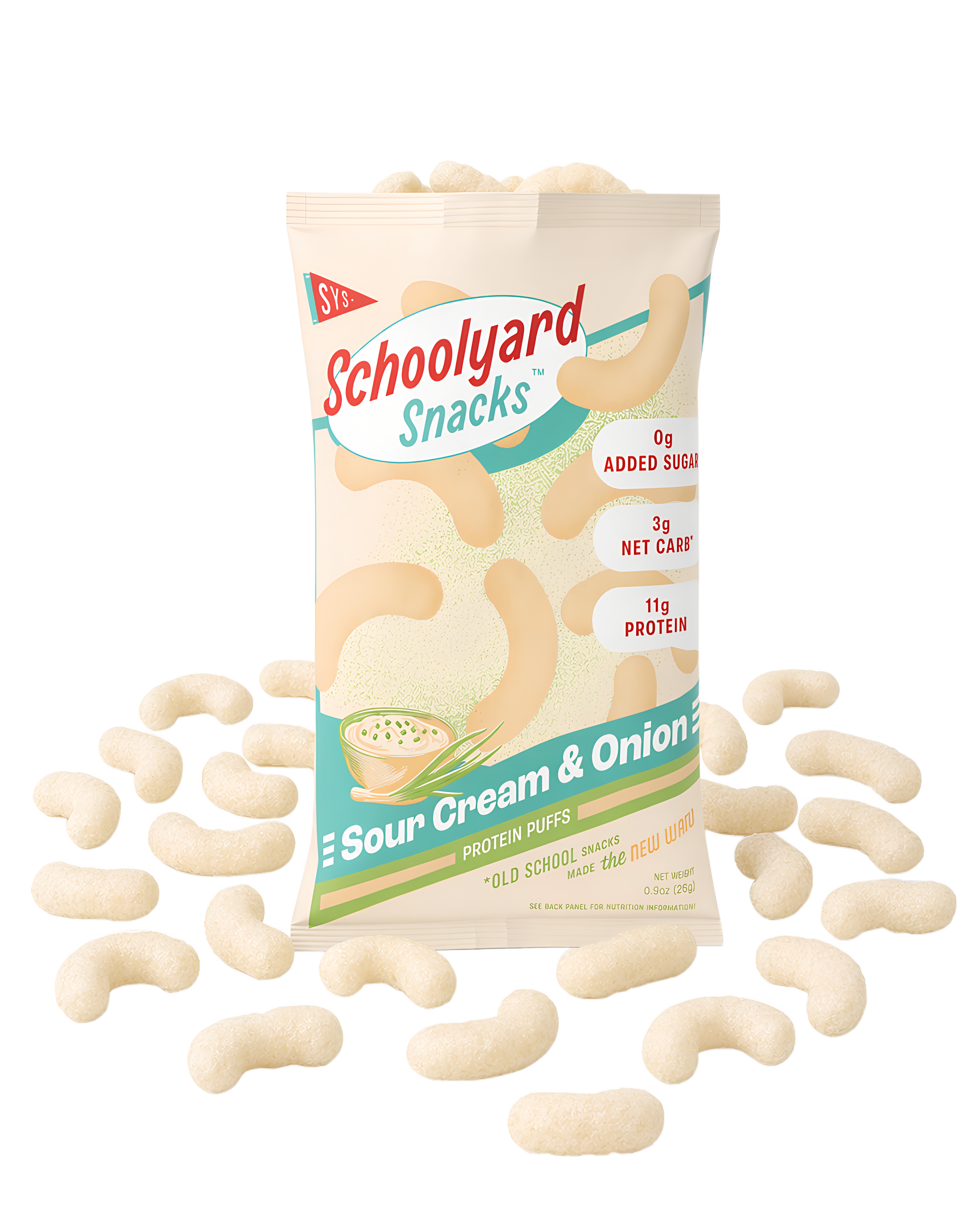 Sour Cream & Onion Protein Puffs (12 Bags)
